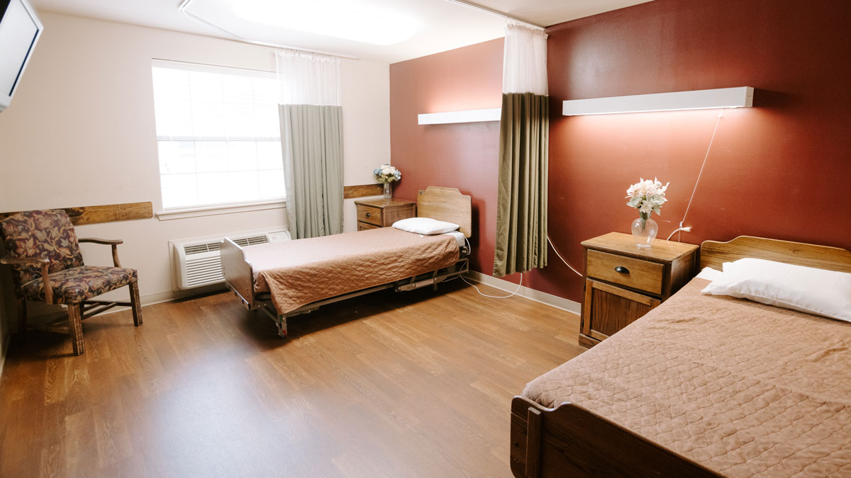 Long Term Care Room at Highland Court Rehabilitation and Resident Center